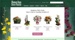 Desktop Screenshot of blumenhaus-doveflorist.com