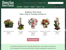 Tablet Screenshot of blumenhaus-doveflorist.com